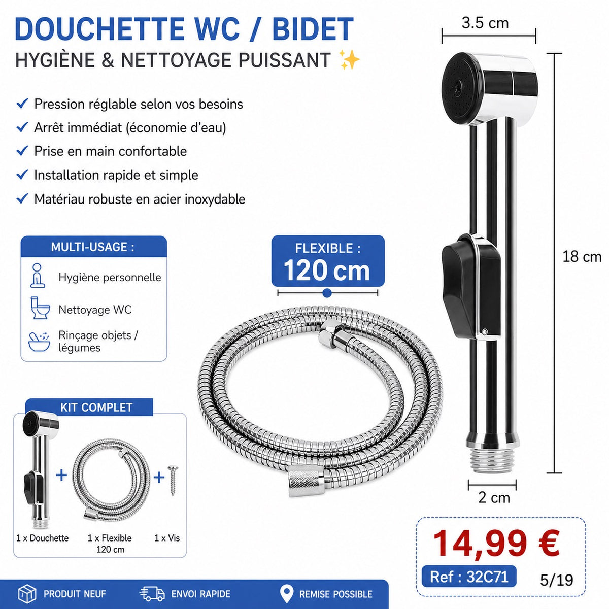 DOUCHETTE WC / BIDET