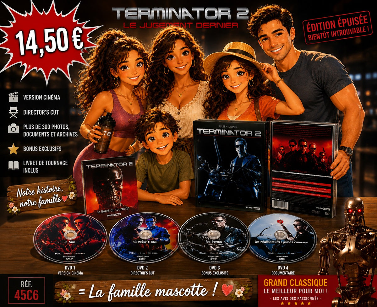 🎬 TERMINATOR 2 – ÉDITION COLLECTOR 4 DVD 🎬