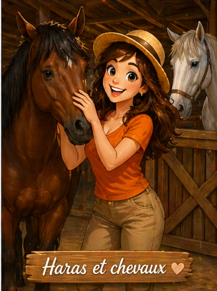 PORTE-CLÉS MURAL CHEVAUX AU GALOP –