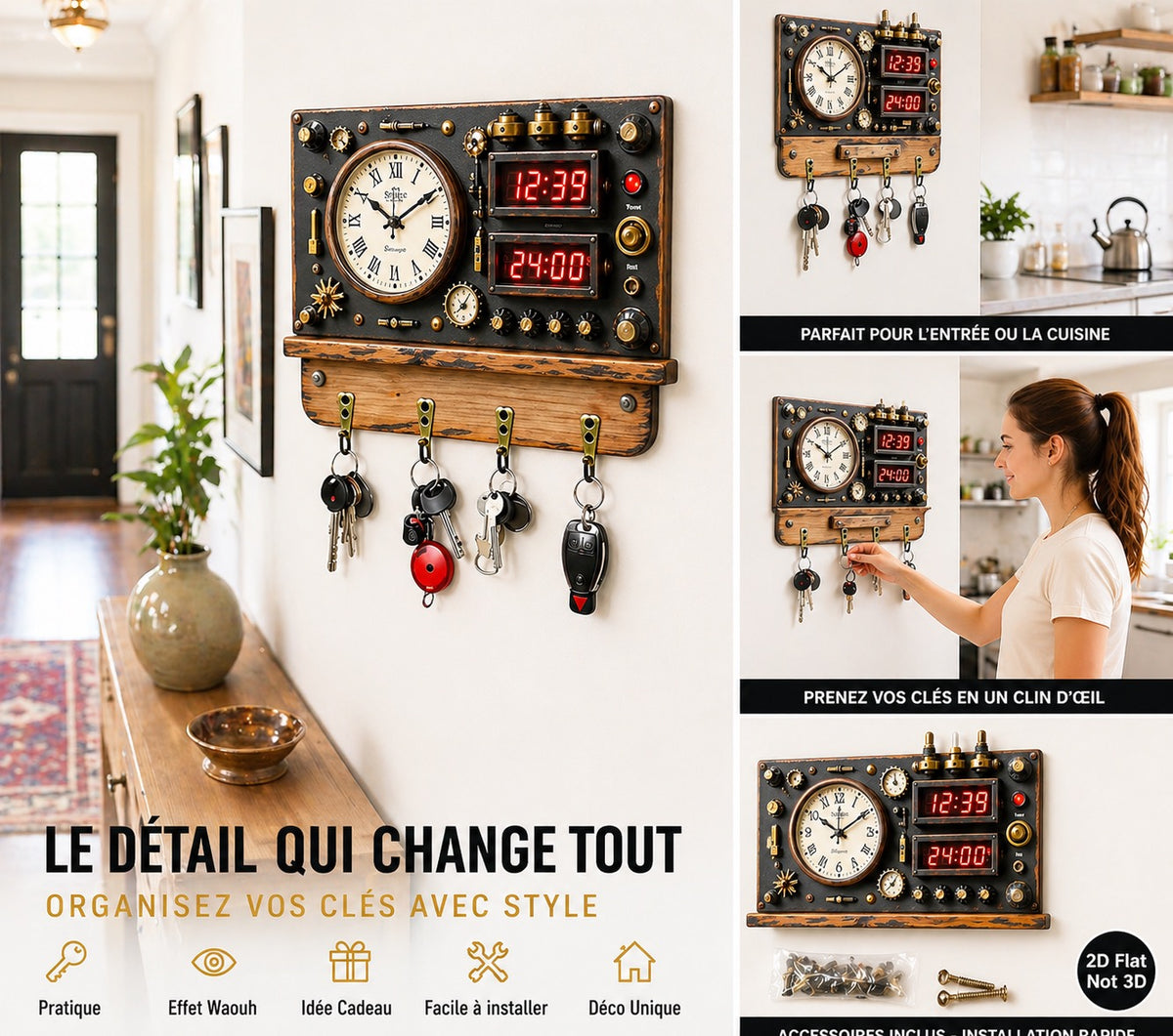 Porte clef mural
