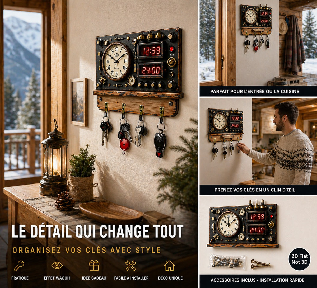 Porte clef mural