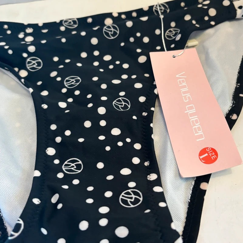 Maillot de bain 2 pièces Noir Blanc – Taille L