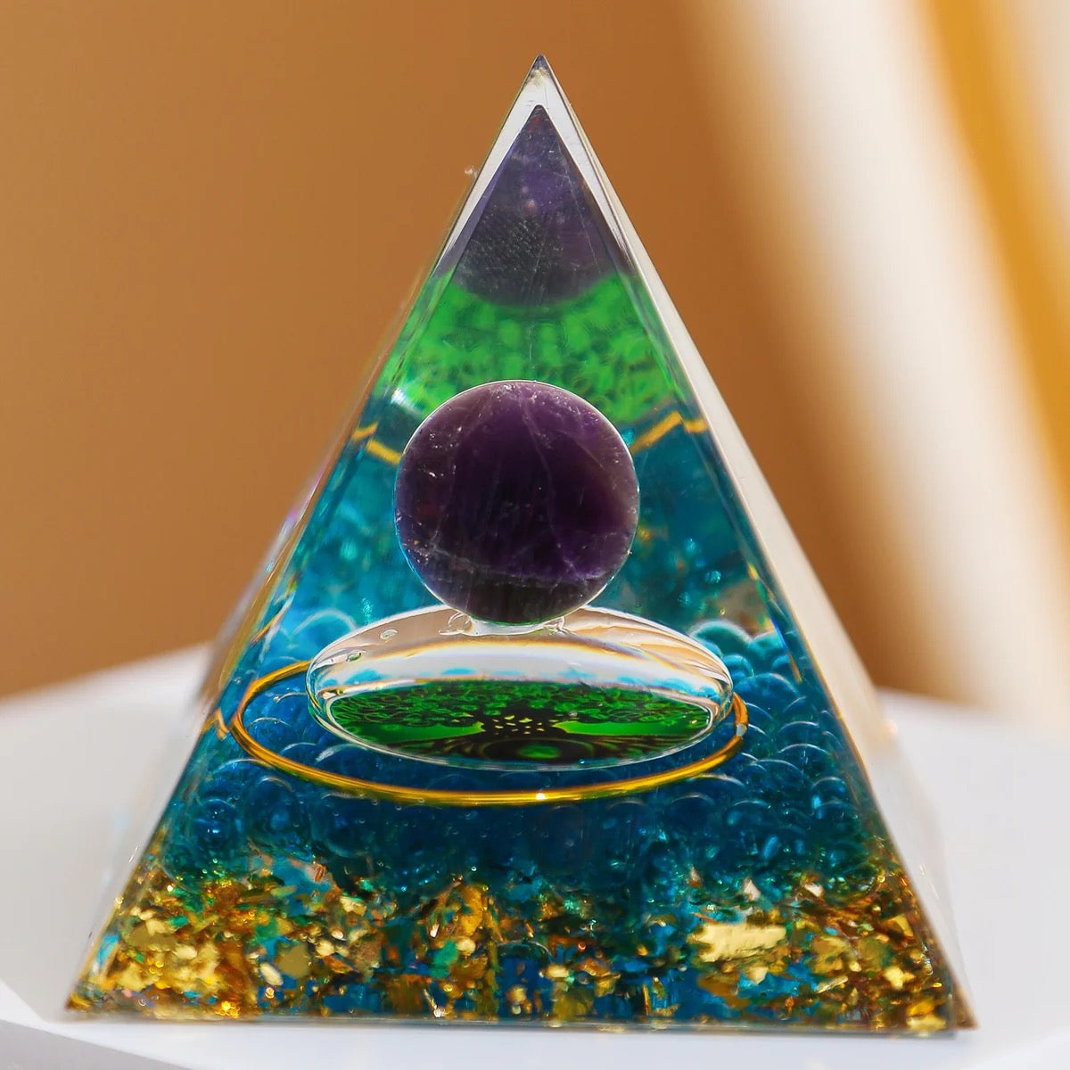 Decorative energy pyramid