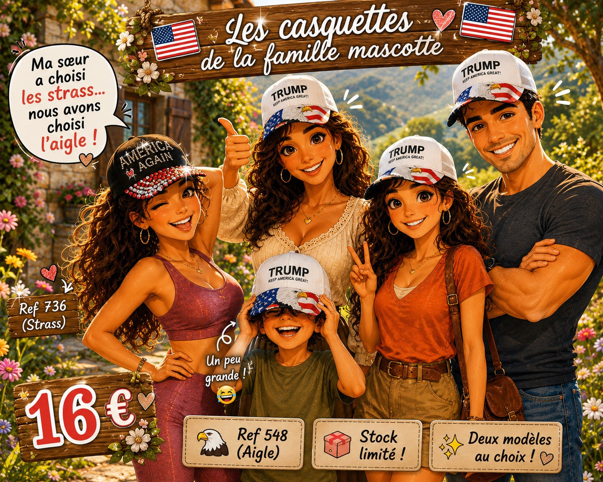 CASQUETTE COLLECTOR ÉTOILES & DRAPEAU USA