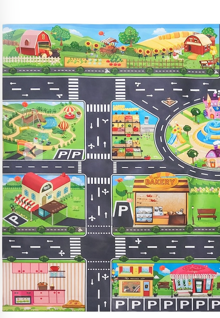 Tapis pour circuit de voitures enfants