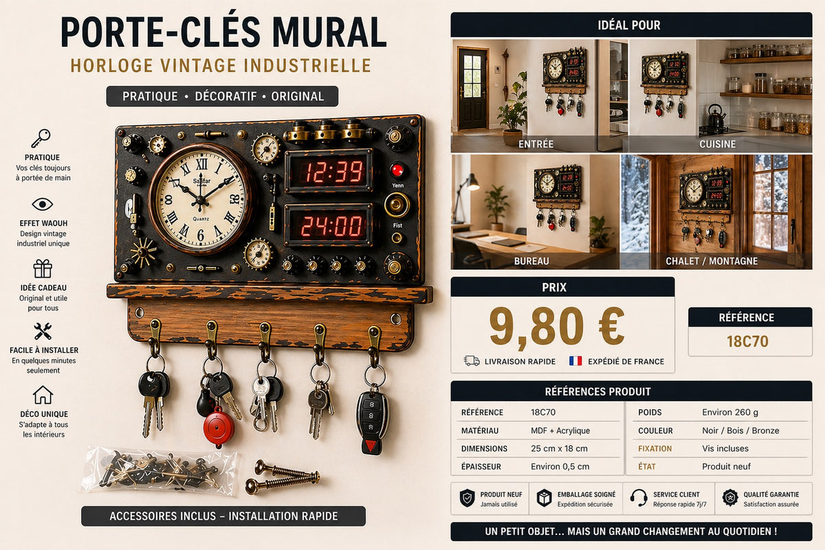 Porte clef mural