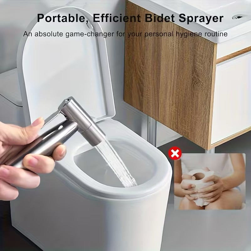 🚿 Douchette WC Pressurisée Grise – Hygiène, Nettoyage et Polyvalence !