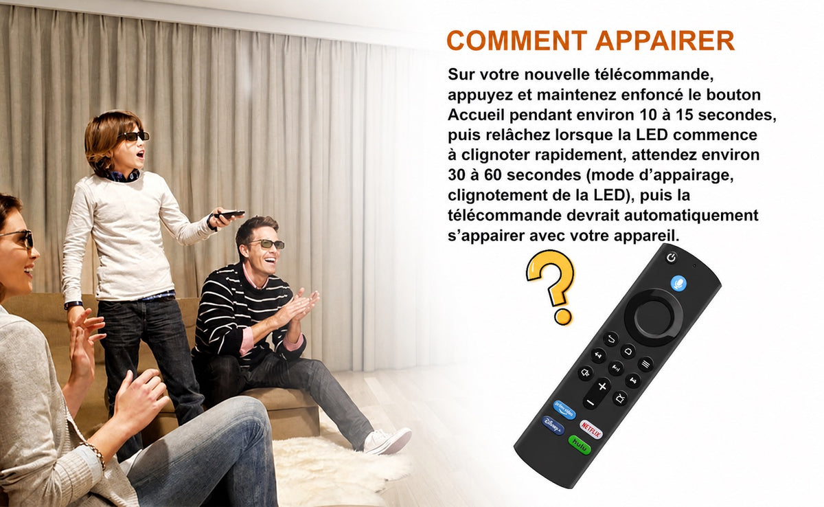 TÉLÉCOMMANDE VOCALE FIRE TV – RAPIDE &amp; COMPATIBLE