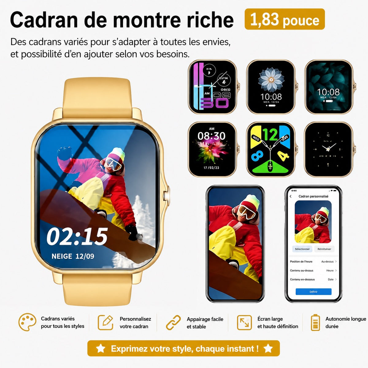 MONTRE CONNECTÉE ERUN – ÉLÉGANCE & TECHNOLOGIE