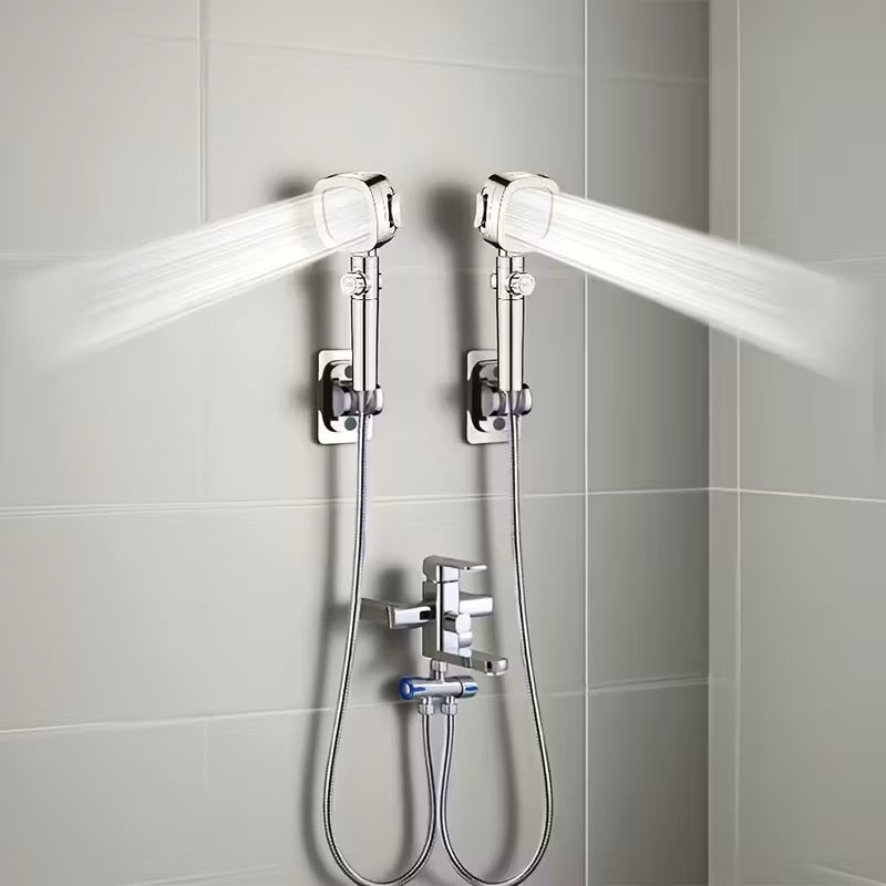 Douche en duo — 2 têtes de douche portables