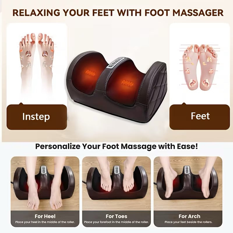 Masseur de pieds chauffant – Relaxation & Bien-être à domicile