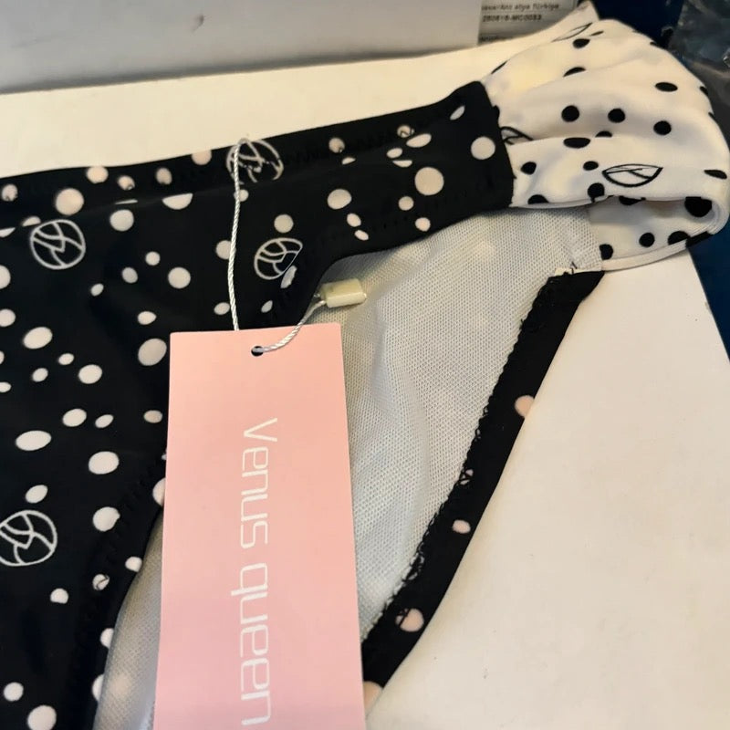 Maillot de bain 2 pièces Noir Blanc – Taille L