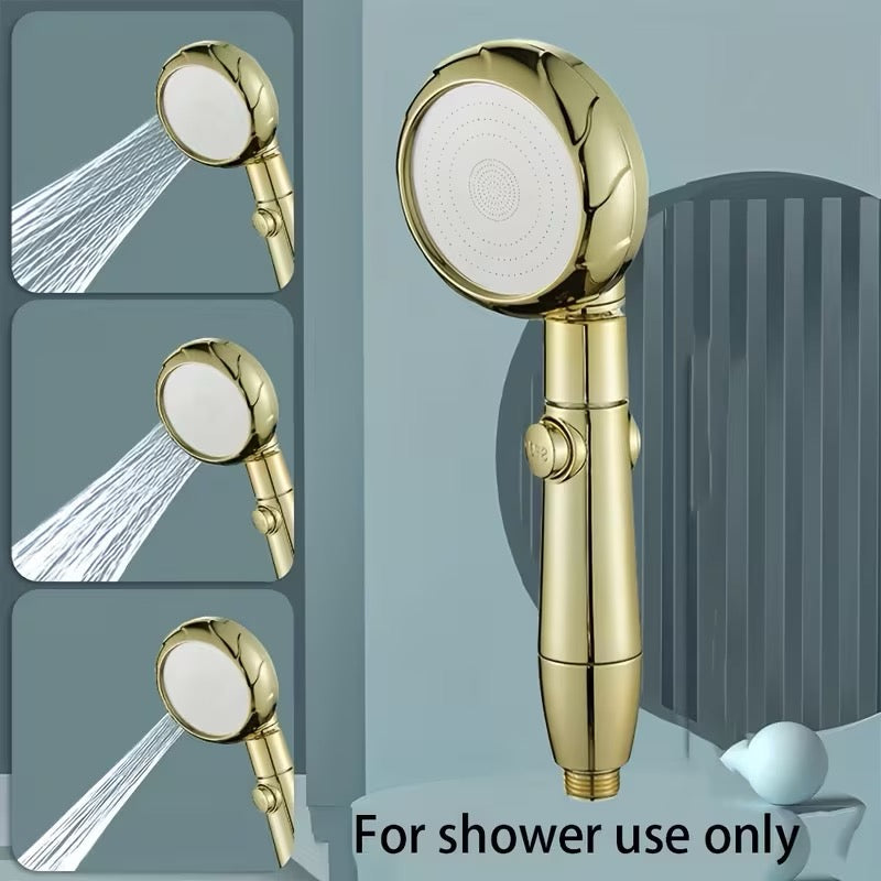Douchette OR Haute Pression – 3 Modes + Flexible Doré 1,50 m