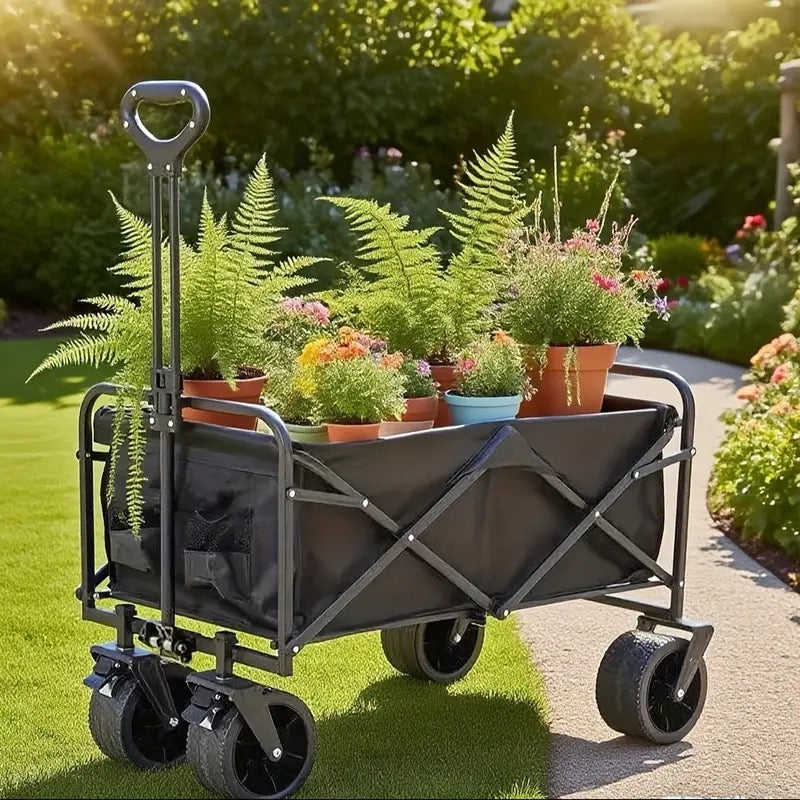 Grand Chariot de Jardin Tout-Terrain Pliable