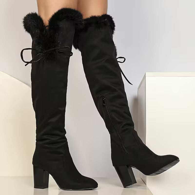 BOTTES HAUTES FOURRÉES FEMME  42
