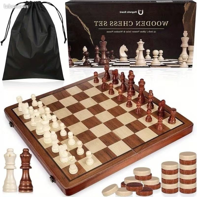 Chess and checkers in one box