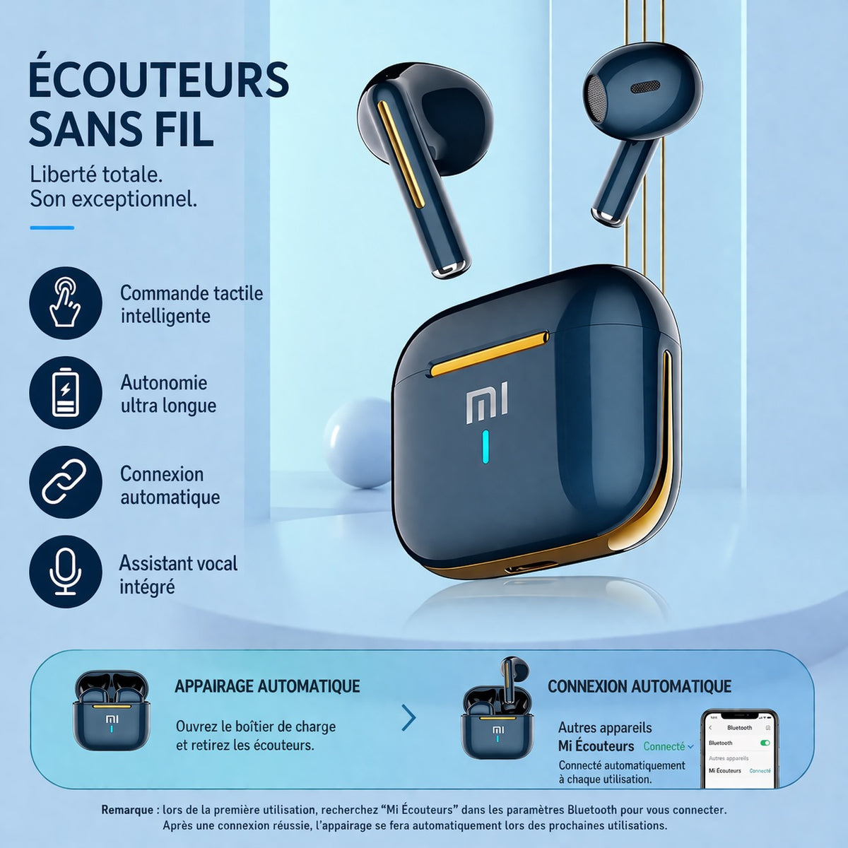 Ecouteur téléphone sans fil
