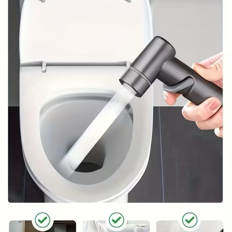 🚿 DOUCHETTE WC MULTIFONCTION 2 EN 1 NOIRE – ROBINET DOUBLE SORTIE –
