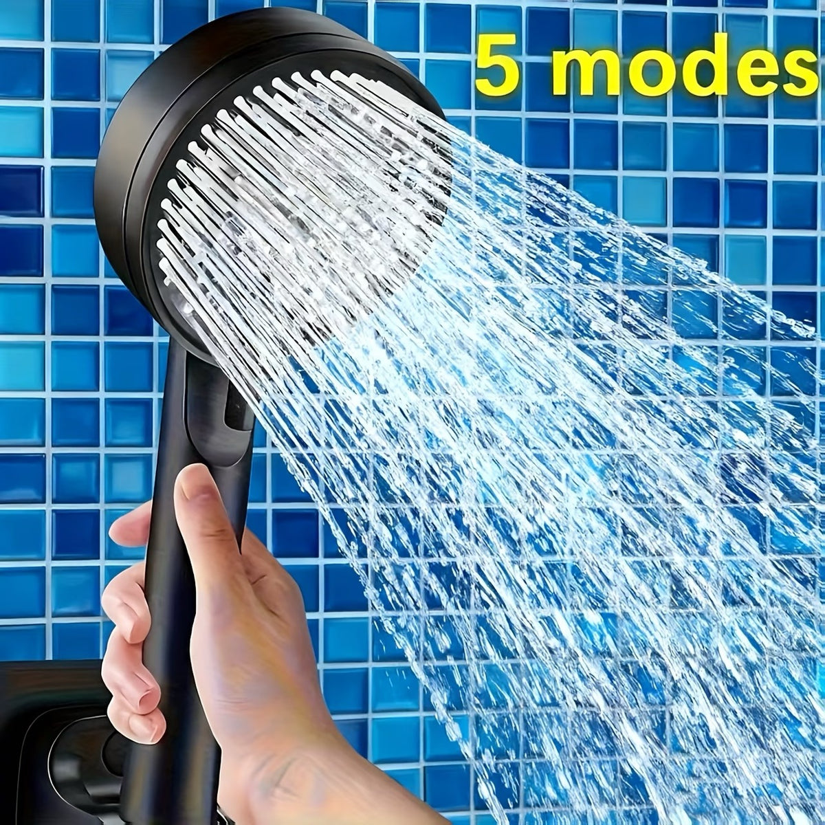 POMMEAU DE DOUCHE HAUTE PRESSION 5 MODES