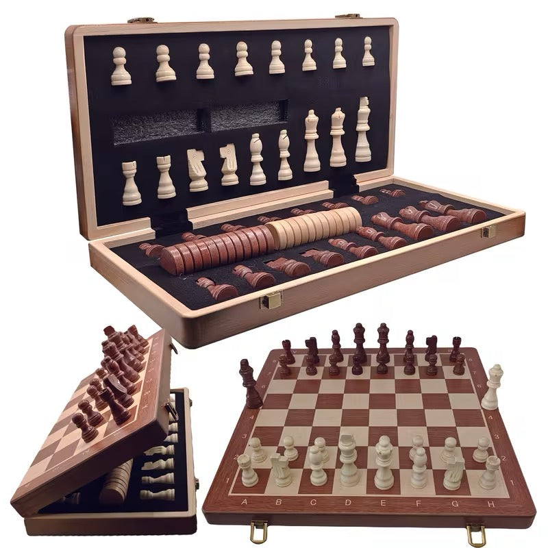 Chess and checkers in one box