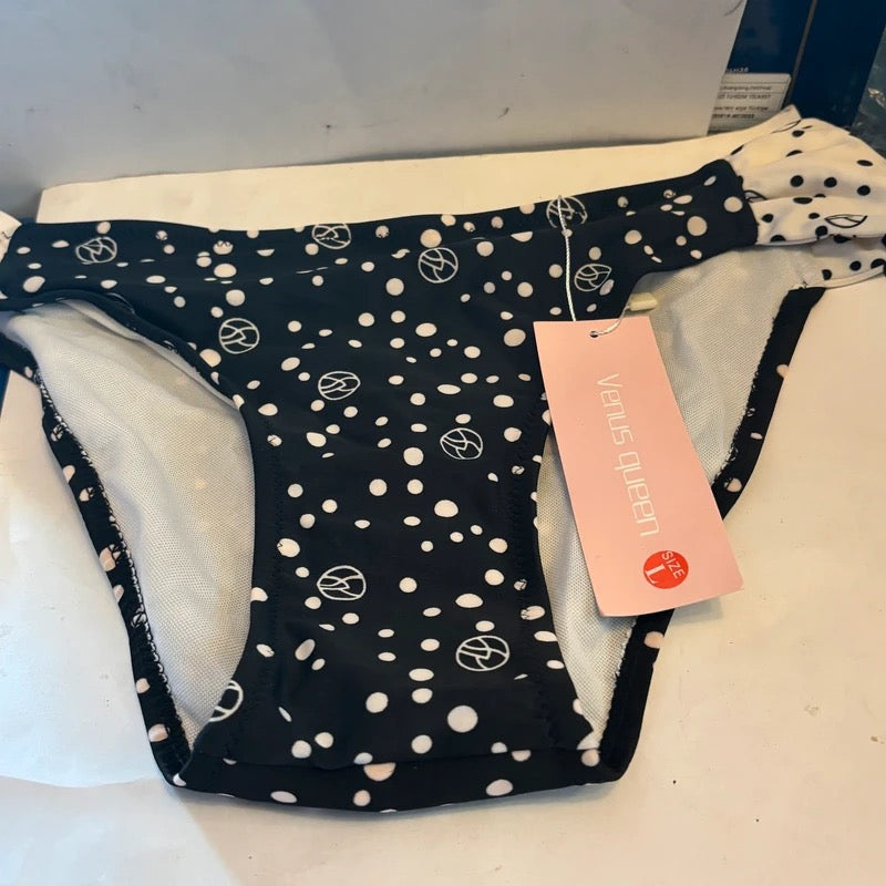 Maillot de bain 2 pièces Noir Blanc – Taille L
