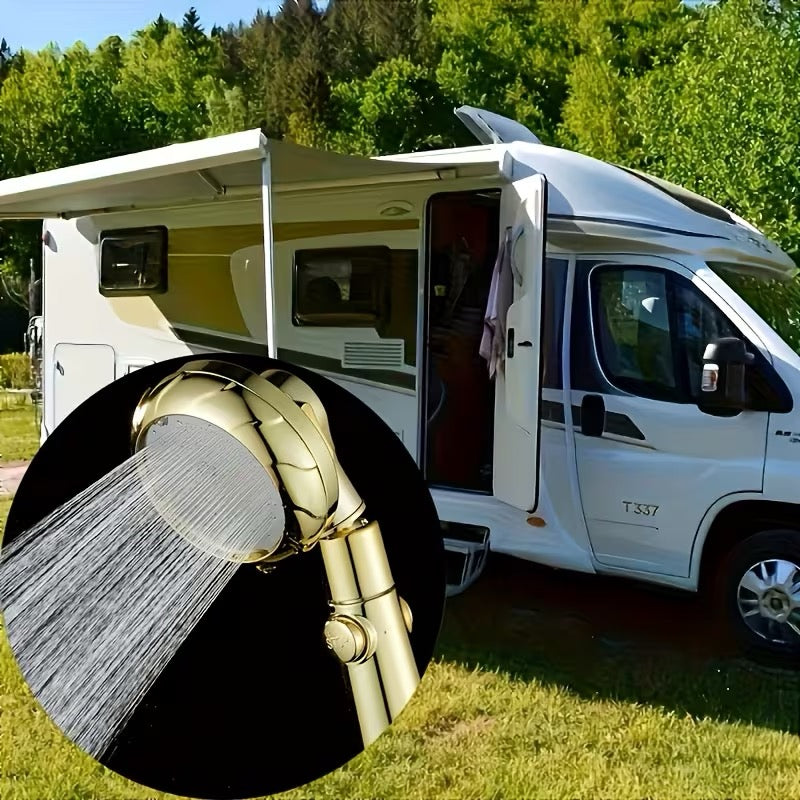 Douchette OR Haute Pression – 3 Modes + Flexible Doré 1,50 m