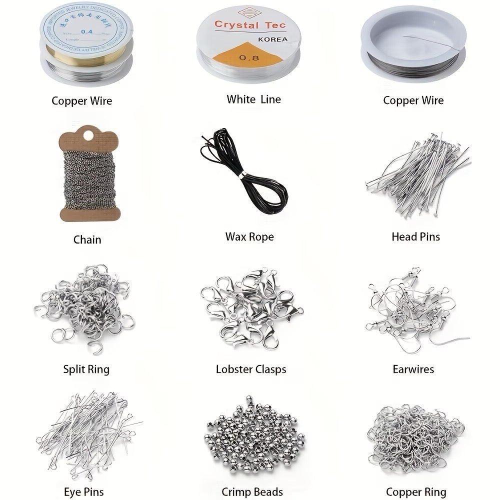 ✨ GRAND KIT CRÉATIF BIJOUX – 2456 PIÈCES ✨