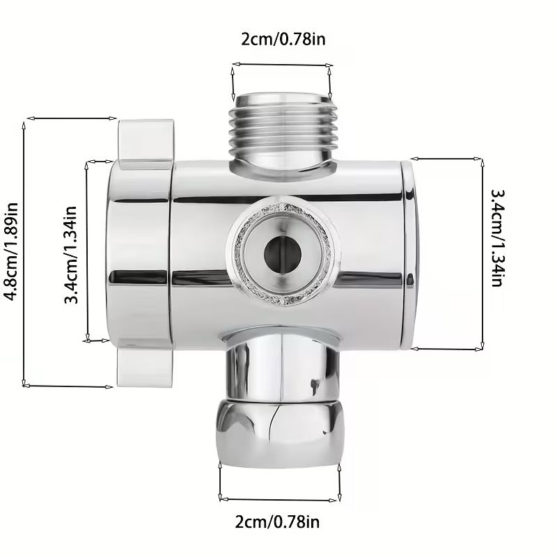 Séparateur d'eau 3 voies pour douche et baignoire
