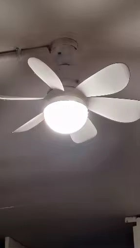 Ventilateur de Plafond LED avec Télécommande — Silencieux, 6 Pales, 3 Vitesses