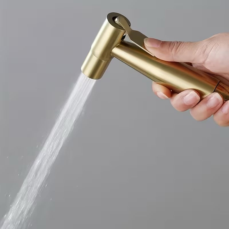 🚿 DOUCHETTE WC HYGIÈNE PREMIUM OR SATINÉ – ACIER INOXYDABLE SUS304