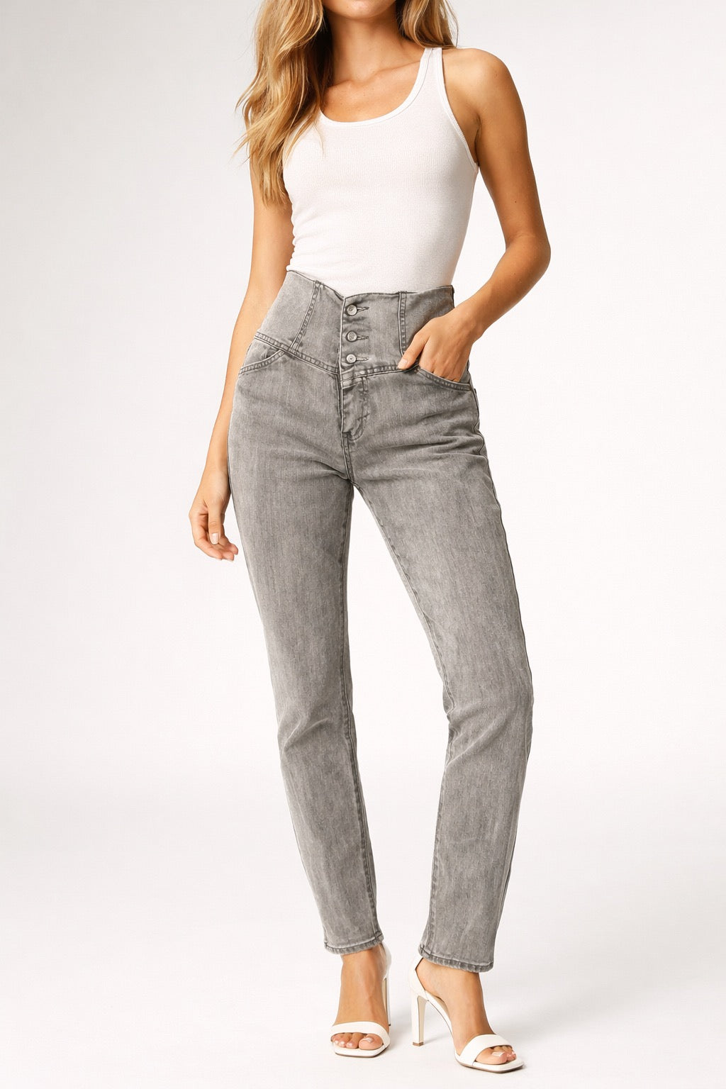 Jean taille haute 36/38