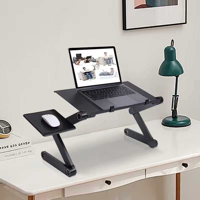 💻 TABLE ORDINATEUR PLIABLE 360° – RÉGLABLE MULTI-USAGES