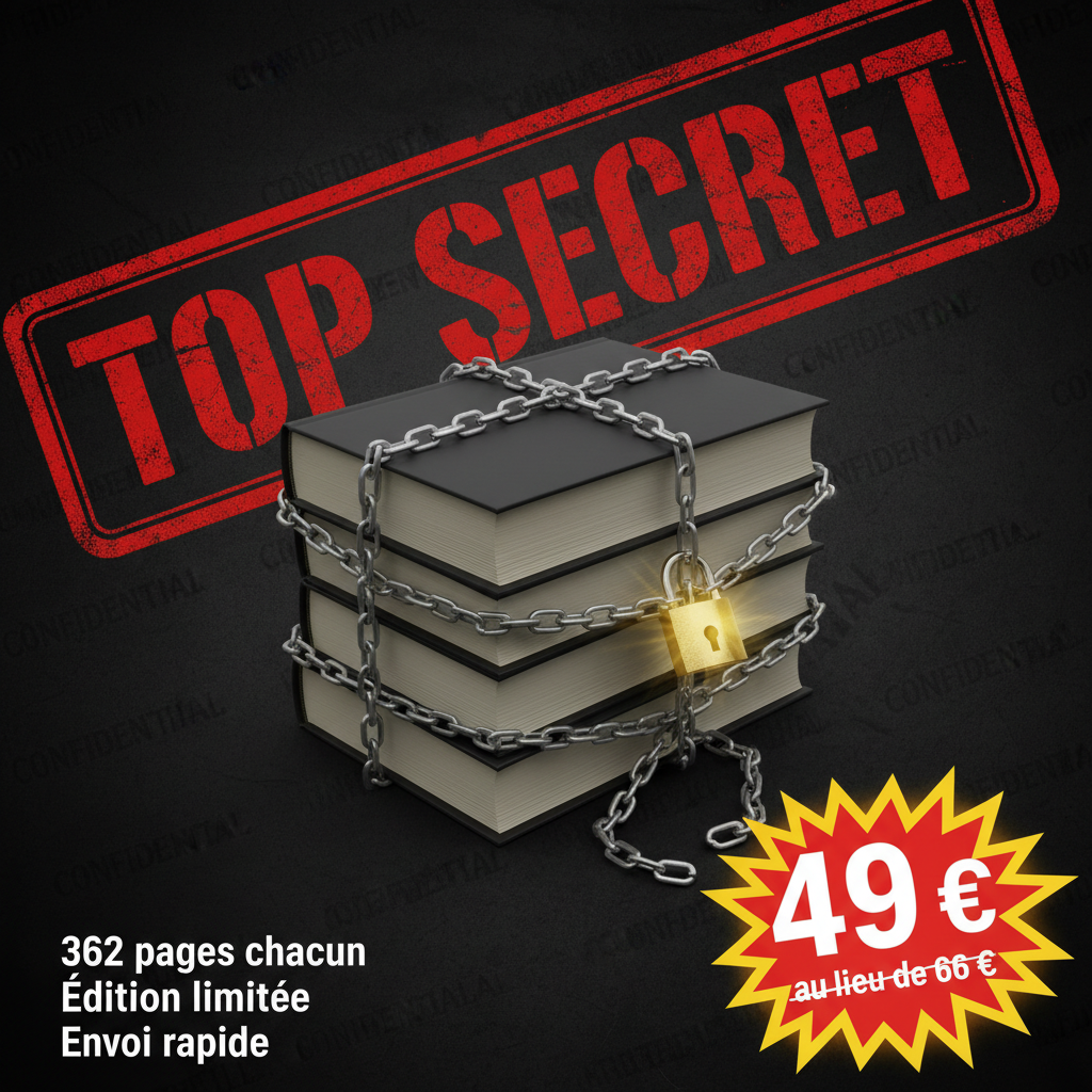 TOP SECRET livres chaîne 49€